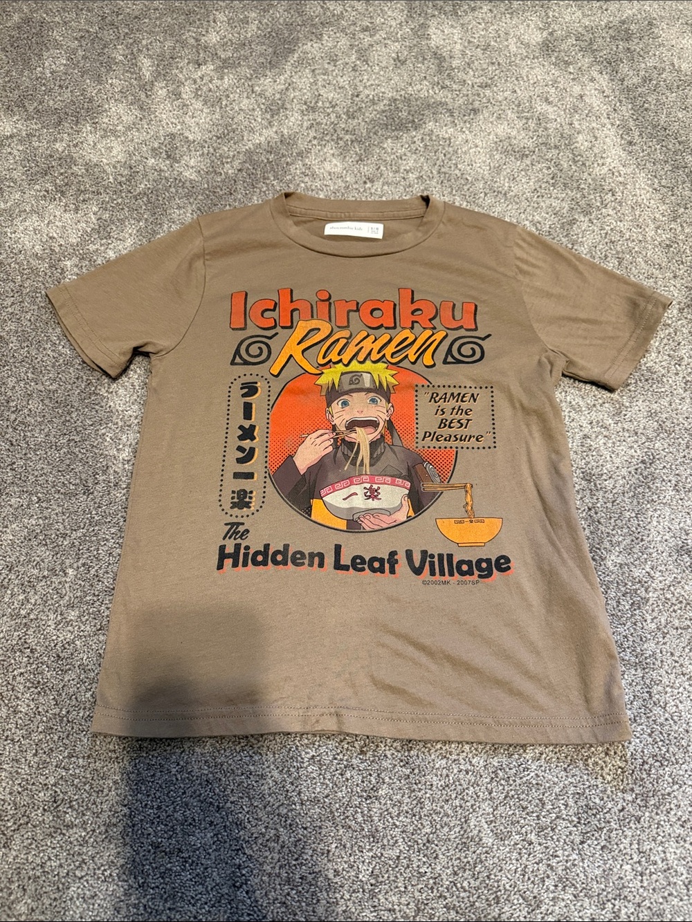 abercrombie kids brown Naruto Ichiraku Ramen Graphic Tee
